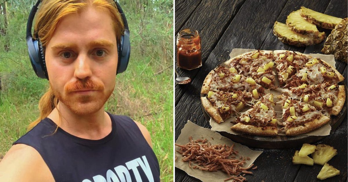 pizza6.png?resize=412,232 - Angry Vegan Felt Sick To His Stomach After Receiving REAL Ham On His 'Plant-Based' Pizza