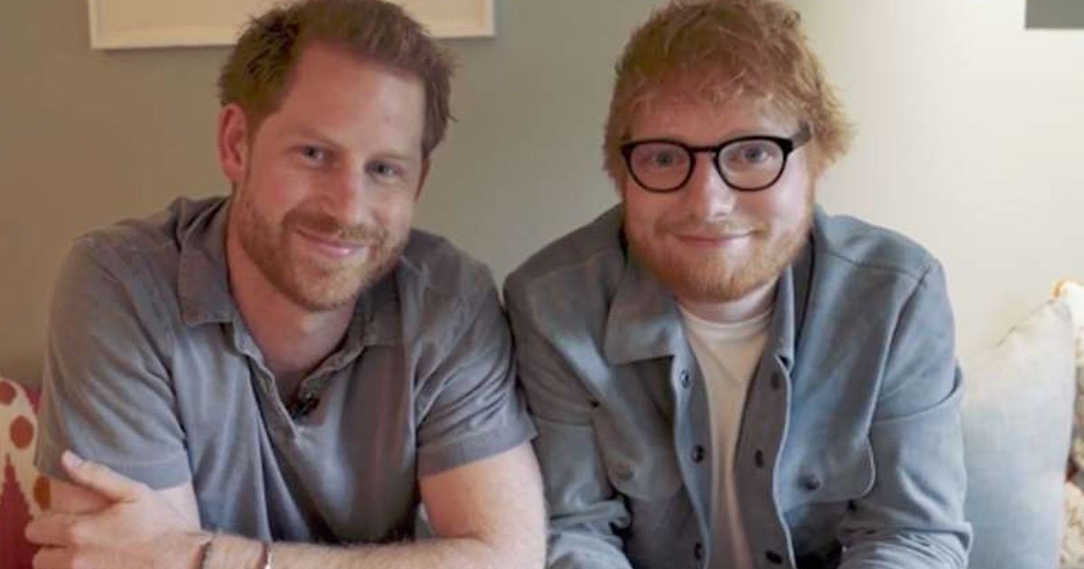 prince harry and ed sheeran united for world mental health awareness day.jpg?resize=1200,630 - Prince Harry Jokingly Said "It’s Like Looking In The Mirror" As He Greeted Ed Sheeran