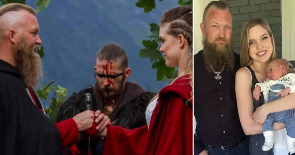 s 3 2.png?resize=1200,630 - Un couple a eu un mariage traditionnel viking avec un sacrifice de sang