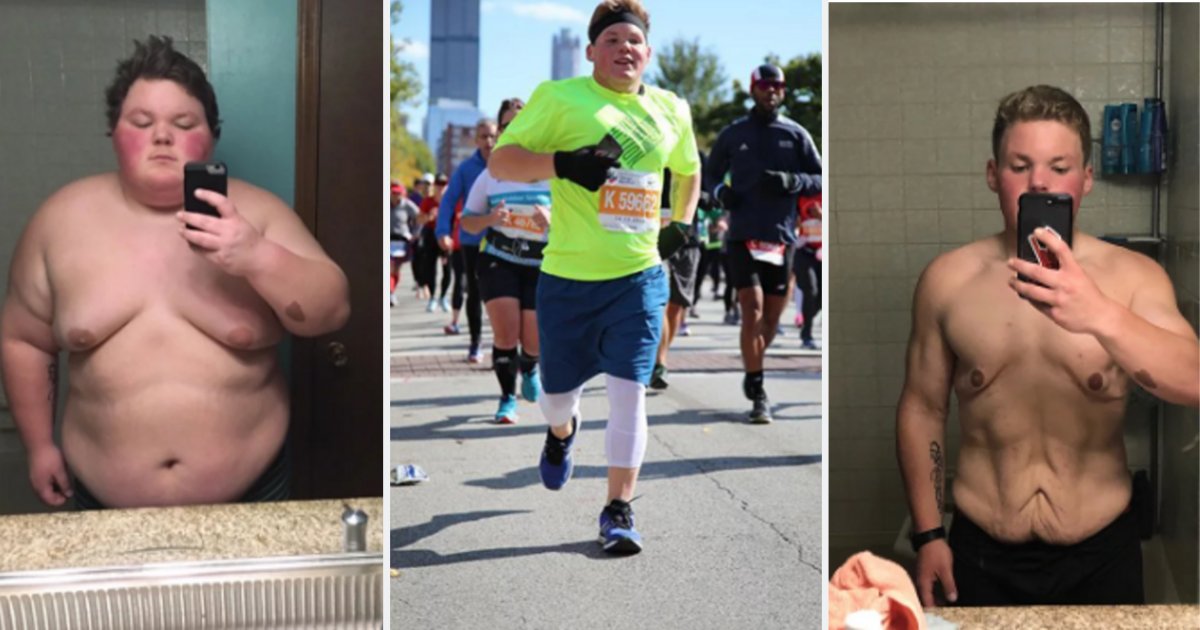 s5 4.png?resize=1200,630 - Un étudiant a perdu 84 kilos et a terminé le marathon de Chicago