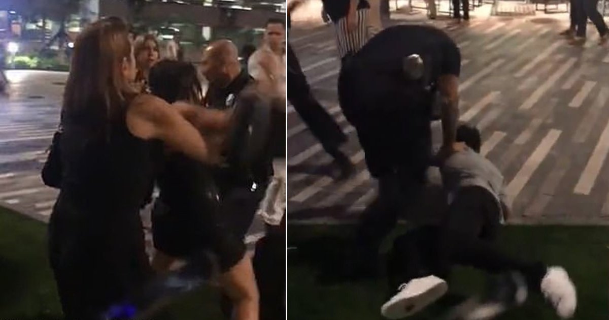 sdfsssds.jpg?resize=412,275 - Woman Thrown Out Of Miami Club With Her Boyfriend Started Hitting The Cop With Her Heels