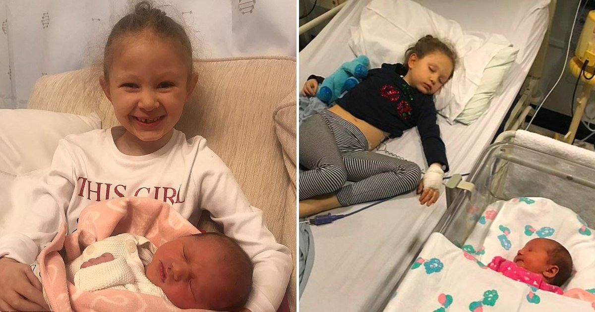 sisters.png?resize=412,275 - 6-Year-Old Girl Met Newborn Baby Sibling Only Five Days Before She Passed Away