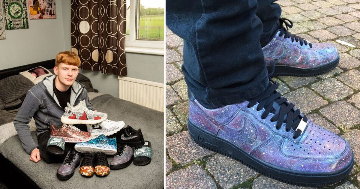 teen set up trainer business.jpg?resize=412,232 - Teen Set Up His Own Business And Made £20,000 Creating Painted Trainers