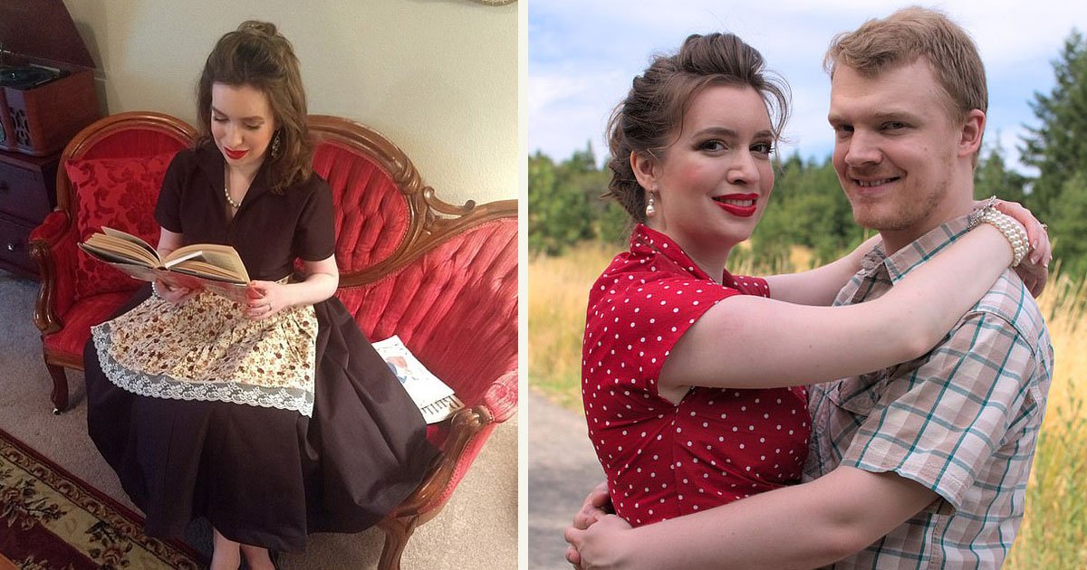 untitled 1 2.jpg?resize=412,275 - Woman Left Her Stressful Job To Live Like A 1950's Housewife