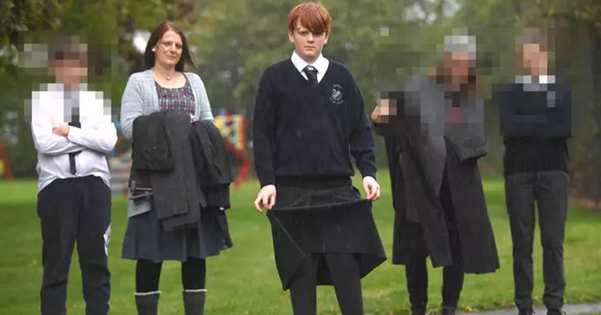 untitled 1 50.jpg?resize=1200,630 - A Boy Wore A Skirt To School After Being Removed From Classes For Wearing The Wrong Trousers