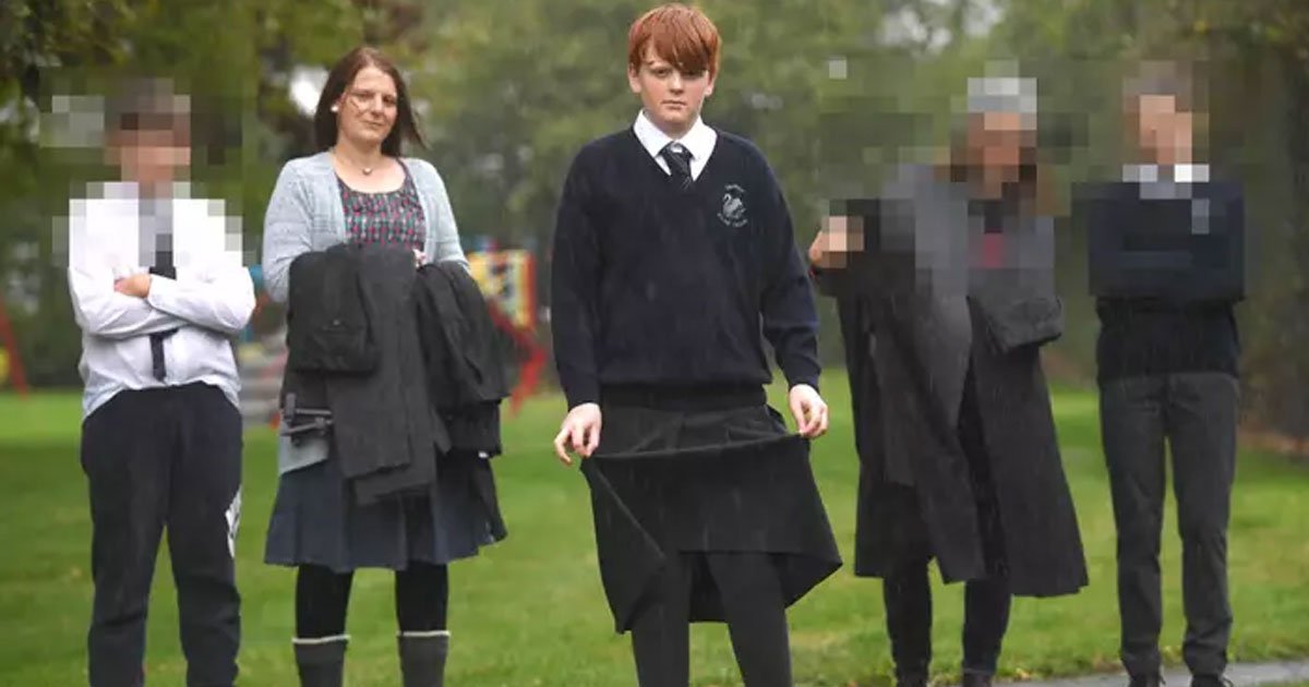 untitled 1 50.jpg?resize=412,275 - A Boy Wore A Skirt To School After Being Removed From Classes For Wearing The Wrong Trousers