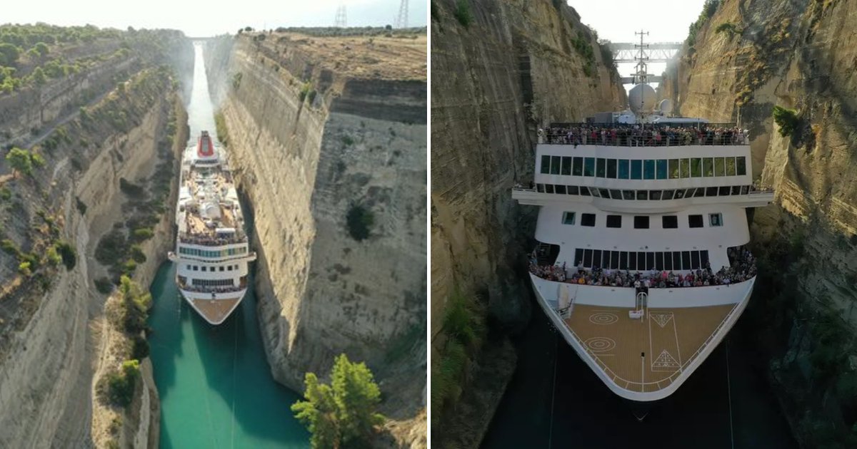 untitled design 38.png?resize=412,275 - Giant Cruise Ship Caught On Camera Passing Through A Narrow Canal