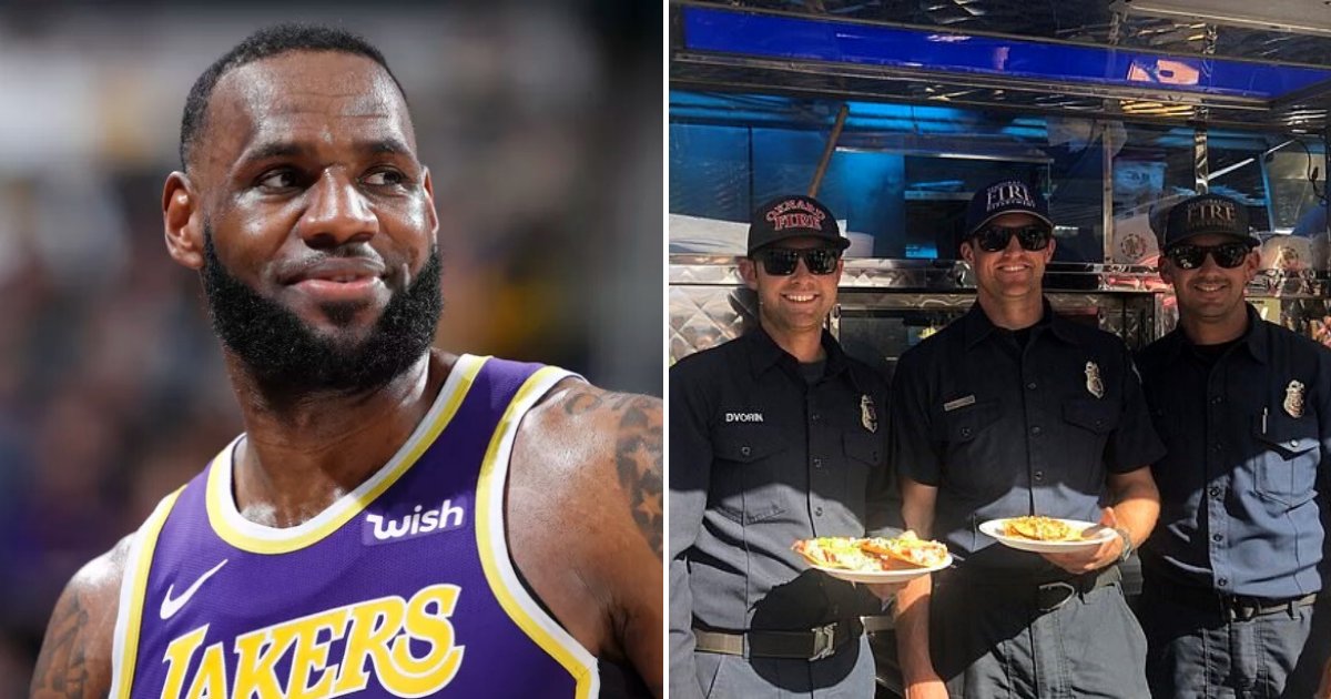 untitled design 40 1.png?resize=1200,630 - LeBron James Hired A Taco Truck To Feed Hungry Firefighters Amid California Wildfires