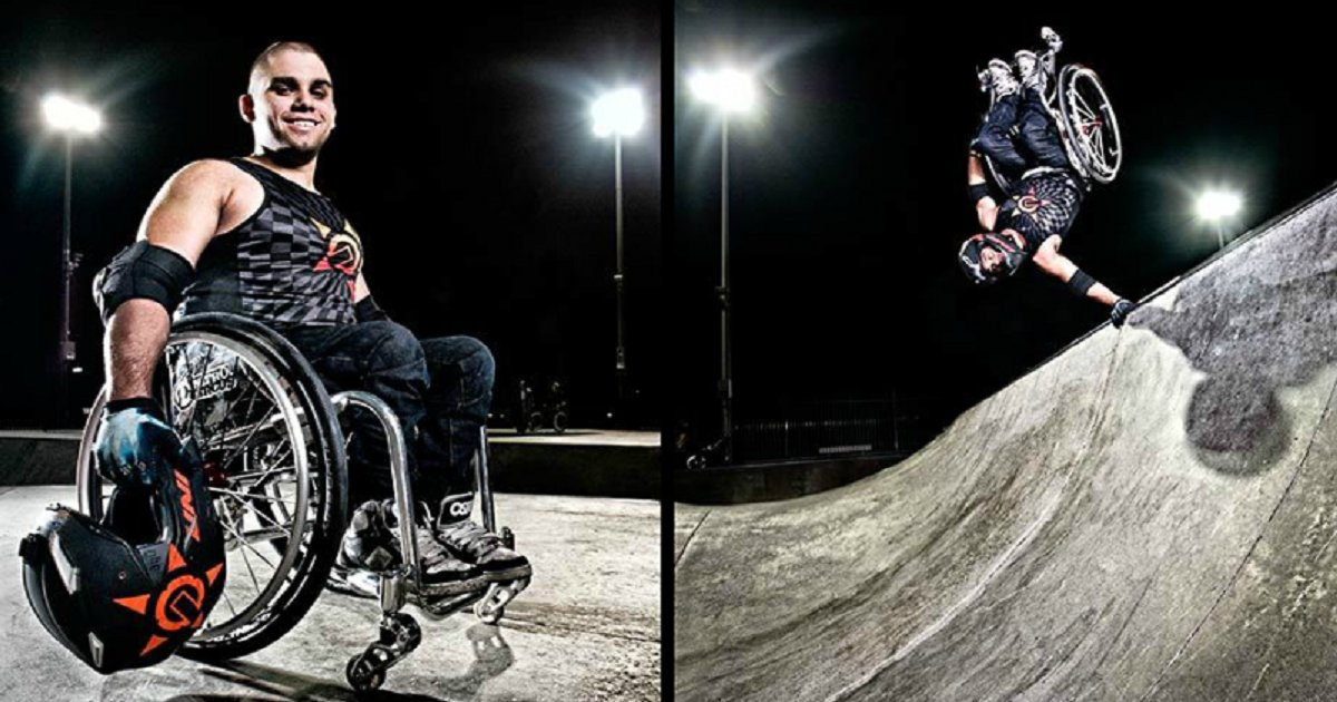 w3.png?resize=1200,630 - Être en fauteuil roulant ne l'a pas empêché de devenir un skateur avec 6 records du monde