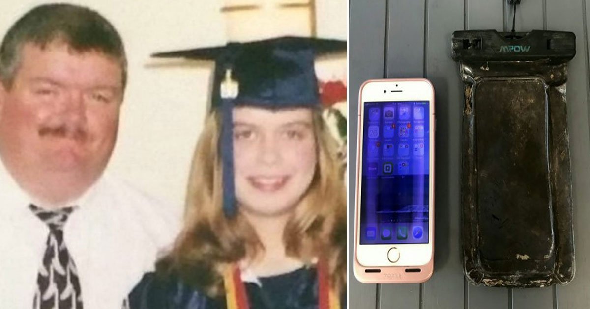 woman found lost iphine ayear after.jpg?resize=412,275 - Woman Found Lost iPhone That Had Her Father’s Last Messages A Year After It Fell Into A River
