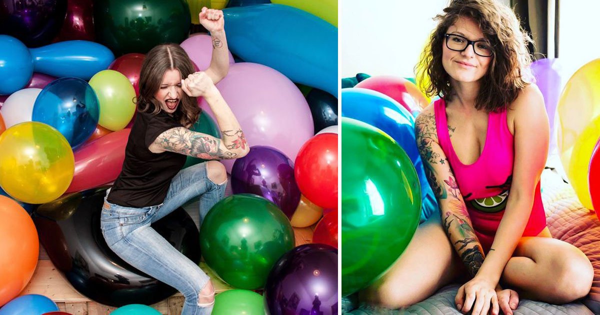 woman with balloon fetish.jpg?resize=412,275 - Woman With Unusual Fetish For Balloons Says It Is "A Lot Of Bouncy Fun"