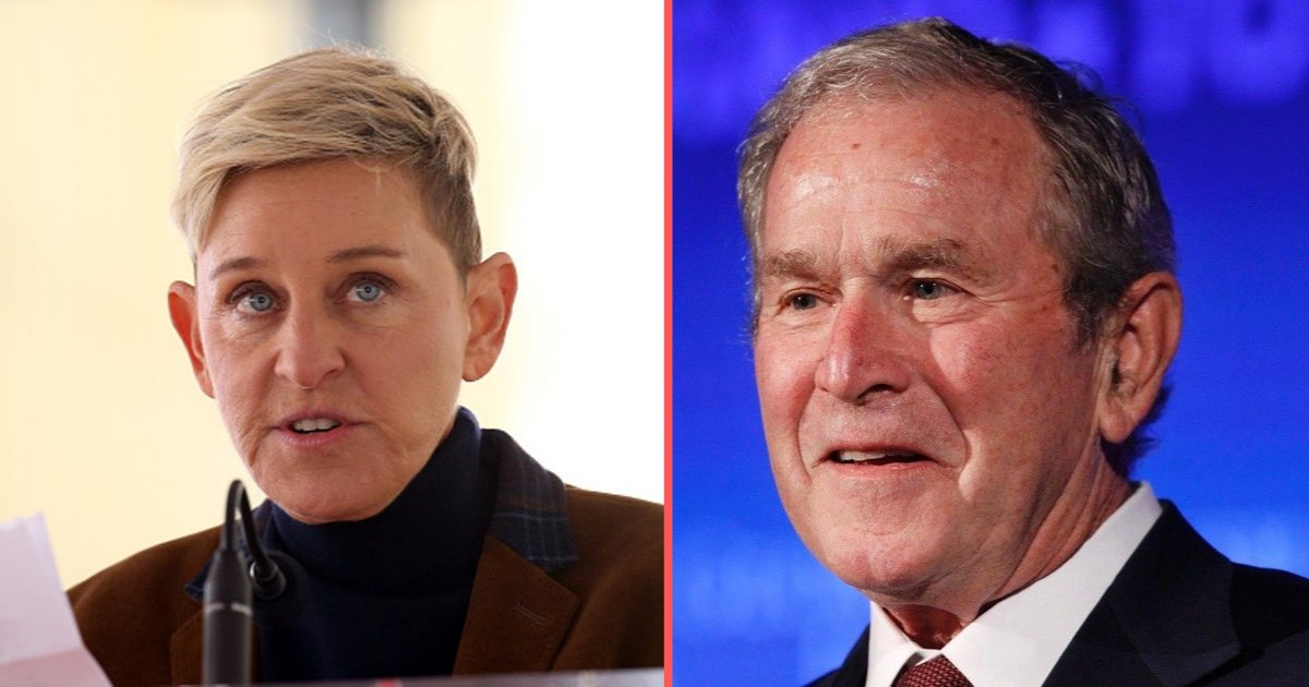 y1 6.png?resize=412,232 - Ellen DeGeneres Gets Scolded For Displaying Friendship With George W Bush