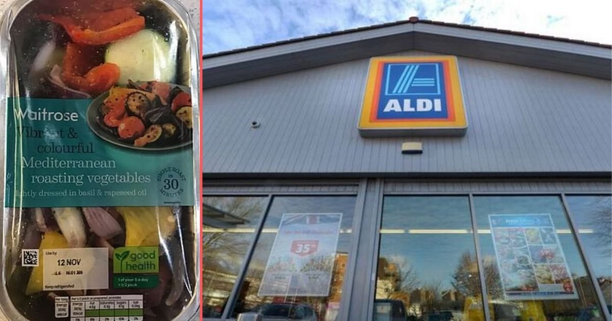 1 156.jpg?resize=412,232 - Couple Were Taken Aback to Find The Aldi Logo On Their Waitrose Roast Vegetables