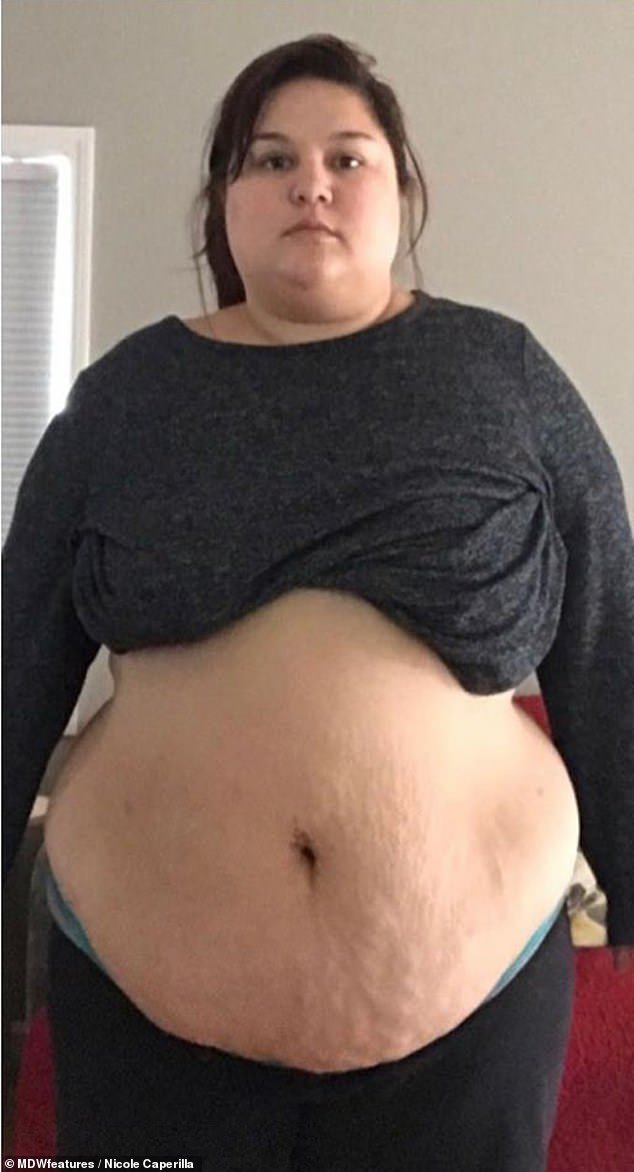 Nicole Caperilla, 31 ans, du Connecticut, qui avait toujours été en surpoids depuis son enfance, pesait 266 lb il y a deux ans