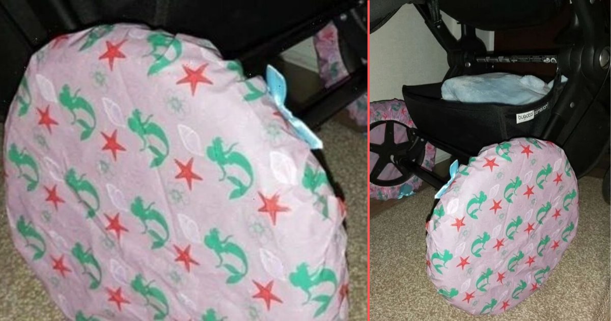 2 5.png?resize=412,275 - Here is How a Mother Used Shower Caps to Save Her Carpet From Mud From The Pram