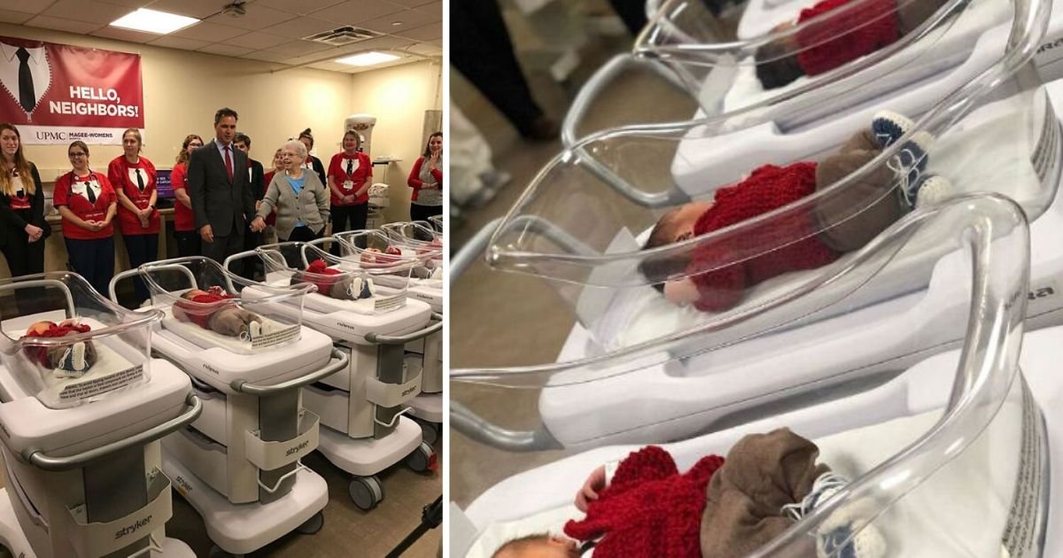 3 122.jpg?resize=412,275 - Pittsburgh Hospital Commemorates Mr Rogers By Dressing the Newborns in Red Cardigans
