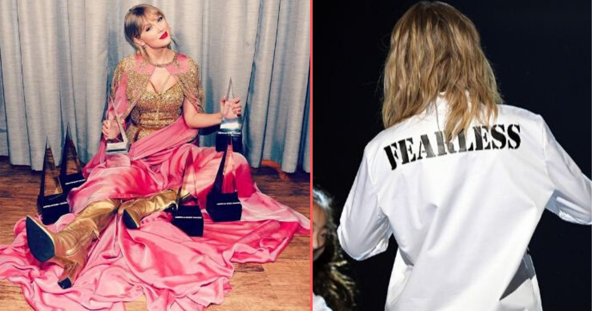 3 29.png?resize=1200,630 - Taylor Swift a posté une photo d'elle avec ses 6 trophées remportés aux American Music Awards