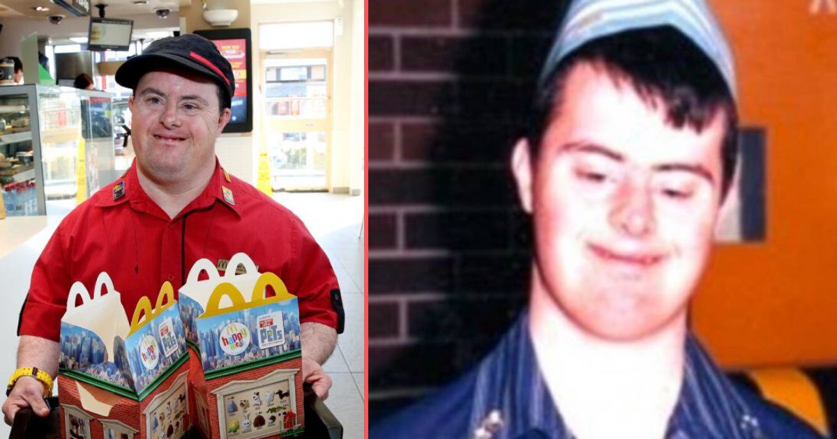 3 6.png?resize=1200,630 - Employee with Down Syndrome Retired from McDonald's After Serving Happily for 32 Years