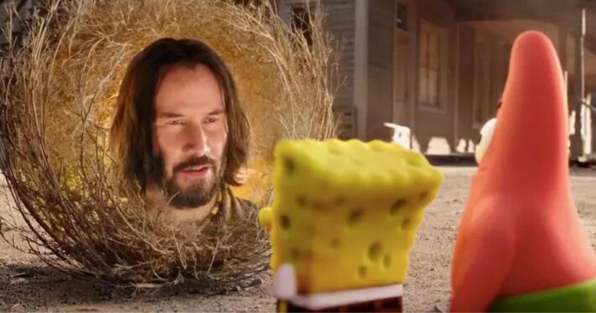 4 64.jpg?resize=1200,630 - Keanu Reeves Is Portraying A Wise Tumbleweed In The New SpongeBob Movie Trailer