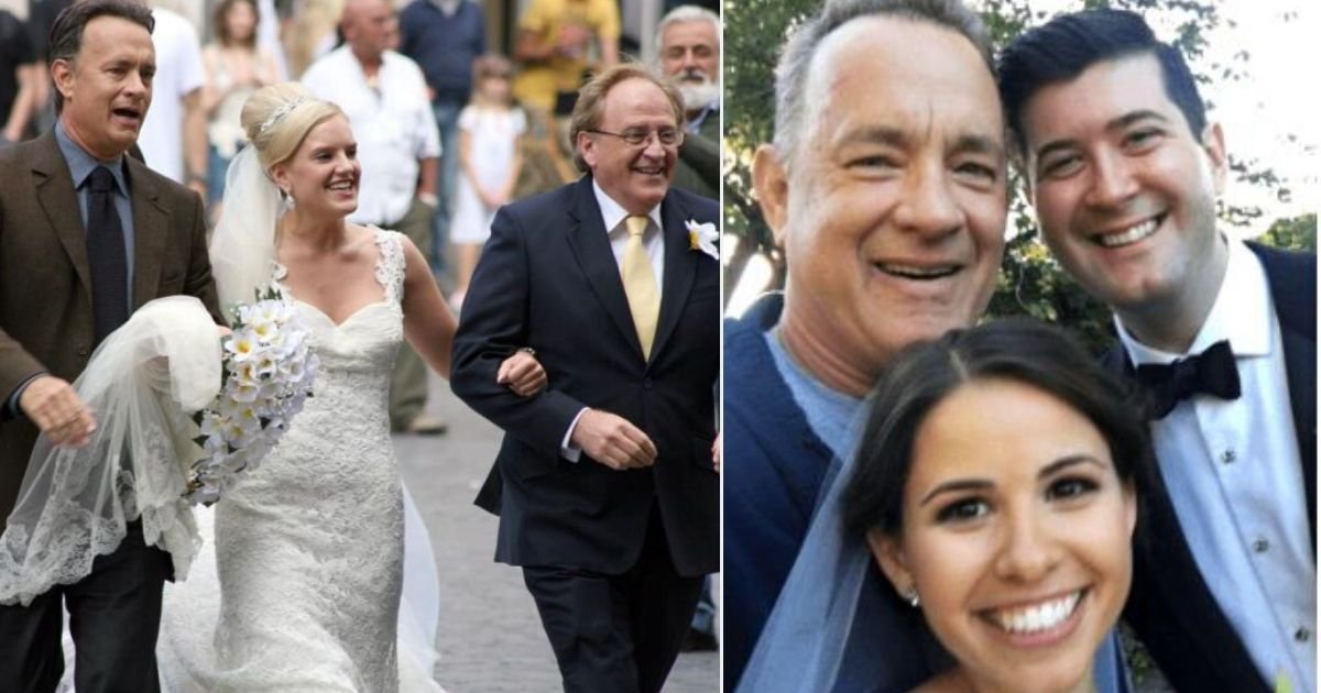 5 66.jpg?resize=1200,630 - Tom Hanks Stopped Filming to Escort A Bride and Father to the Alter