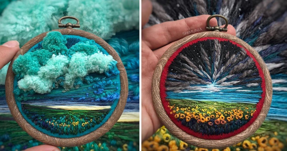 a 23.jpg?resize=412,275 - A Self-Taught Embroidery Artist Created Amazing Miniature Natural Landscapes Inspired By Love