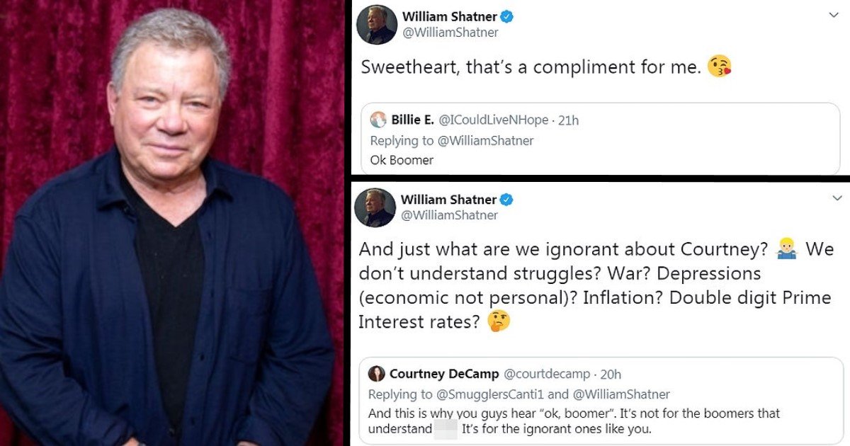 William Shatner Got Into A Heated Argument With A Young Twitter User Small Joys