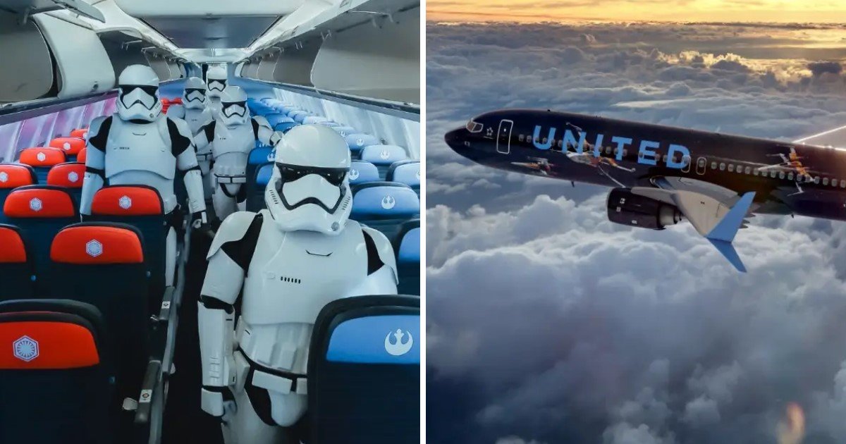 a 80.jpg?resize=1200,630 - United Airlines' Star Wars Themed Plane Just Made Its First Flight