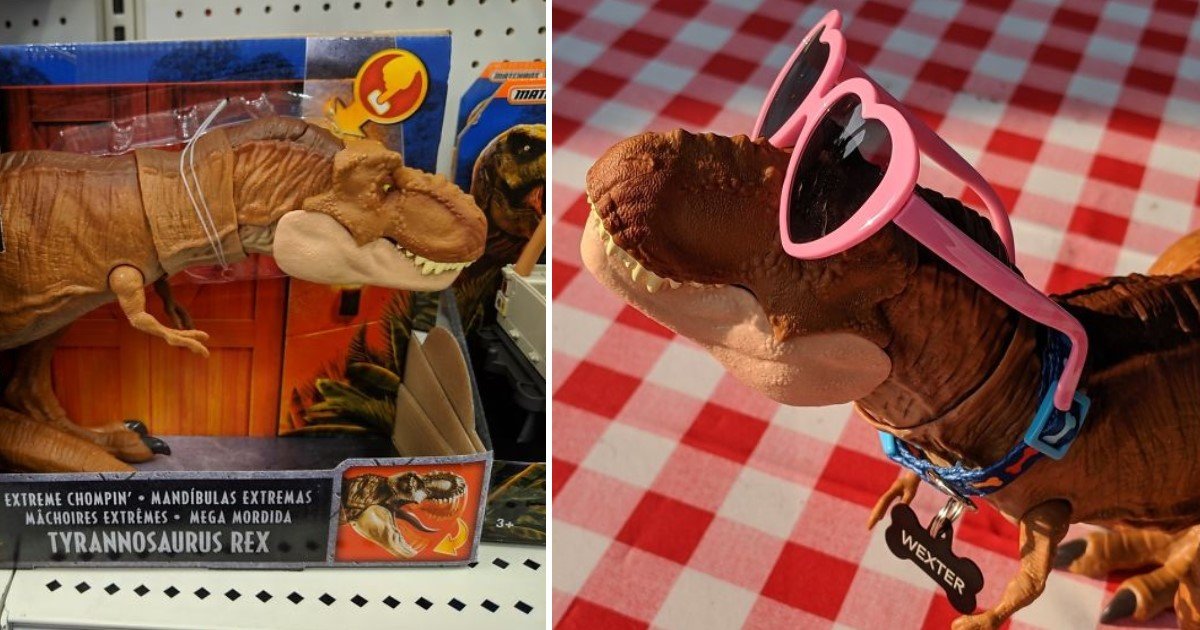 a 89.jpg?resize=412,232 - A Man Shared Hilarious Photos Of His Favorite 'T-Rex' Toy After Being Forbidden From One When He Was A Kid