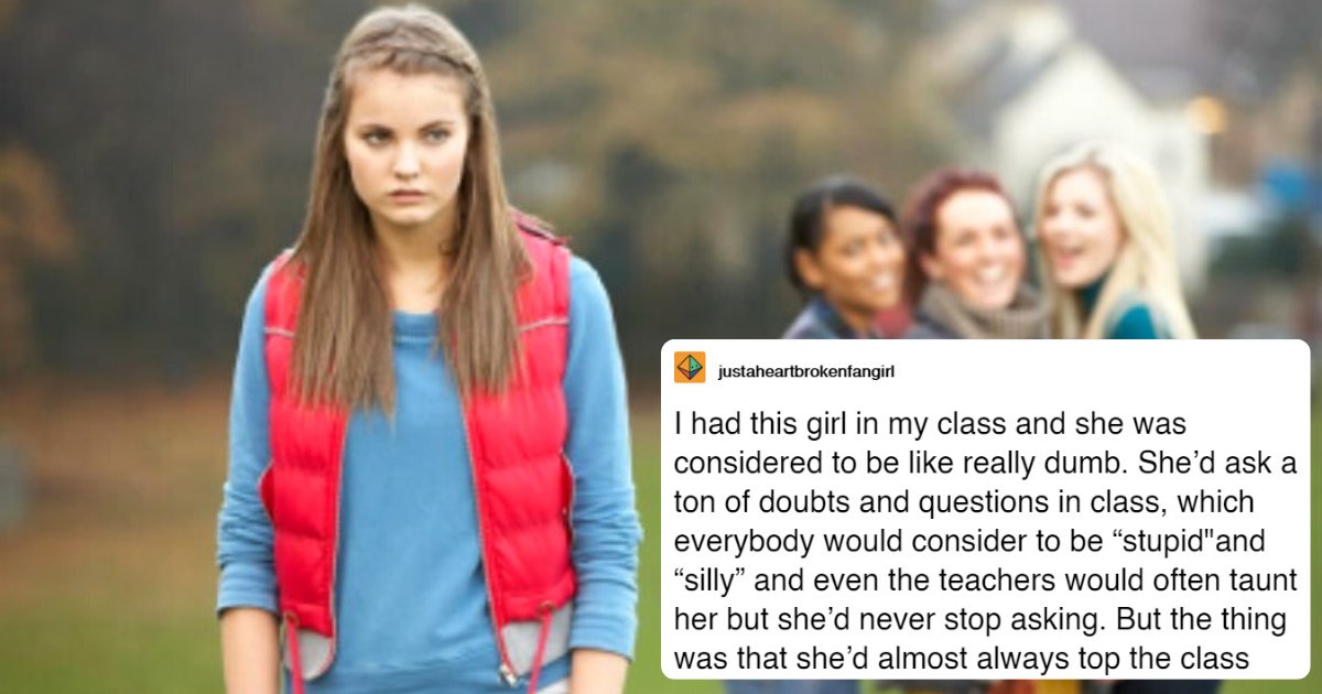 bullying2.png?resize=412,232 - Girl Was Always Mocked For Asking 'Dumb' Questions In Class, Turned Out She Was Helping Her Socially Anxious Friend