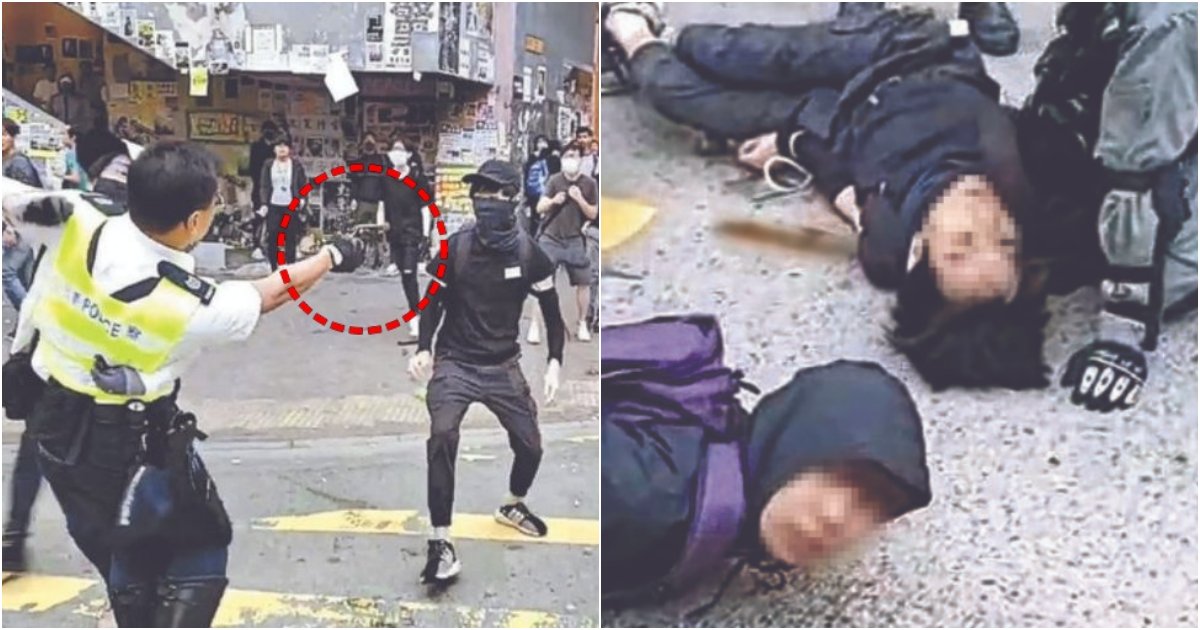 collage 24.png?resize=1200,630 - 홍콩에서 경찰이 '실탄'을 발사했다....충격적인 사건현장.JPG
