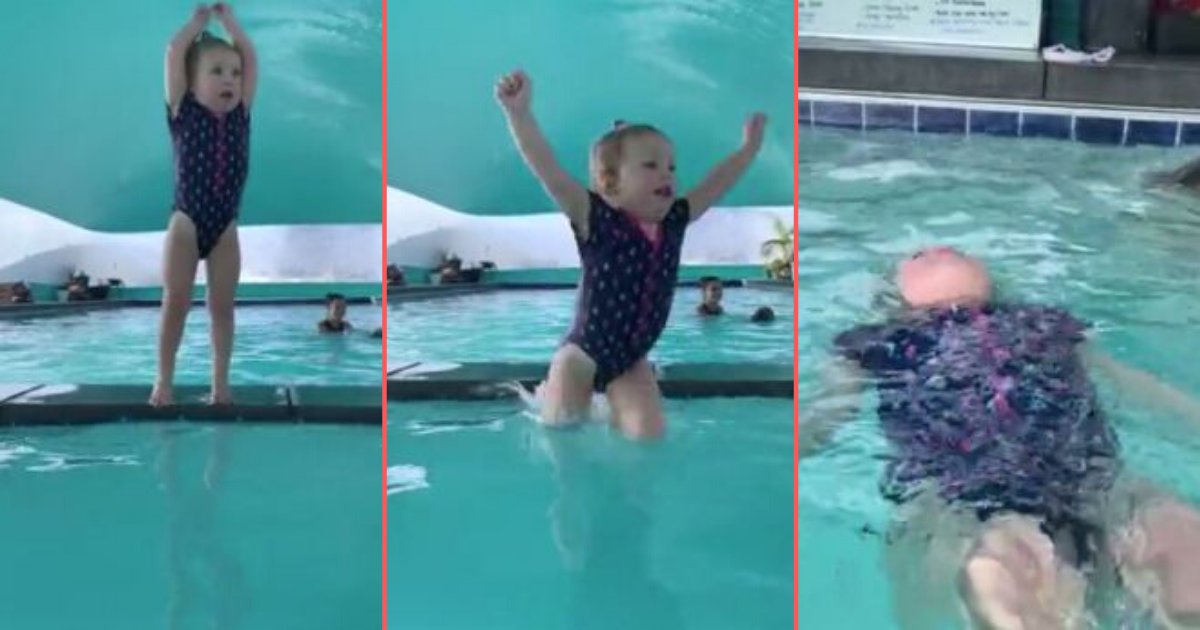 d 6.png?resize=412,275 - 2-Year-Old Swims In Pool Like a Professional