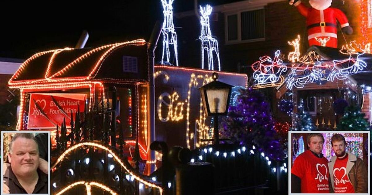 d5 2.jpg?resize=412,275 - Son Honors His Late Dad by Decorating The House With 20,000 Fairy Lights and Raise Money for Charity