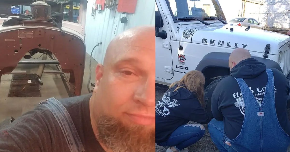 disabled veteran living his dream of helping others by fixing their vehicles for free.jpg?resize=1200,630 - This Veteran Is Living His Dream Of Helping Others By Fixing Their Vehicles For Free