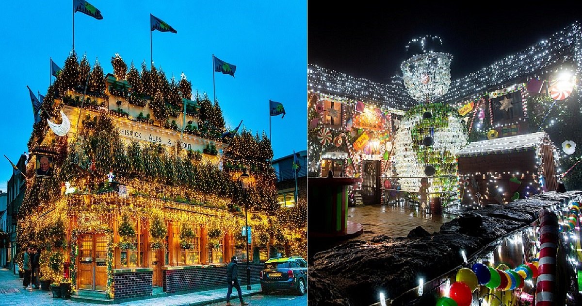 g3 4.jpg?resize=412,275 - Hansel And Gretel-Inspired Inn Boasted 60,000 Fairy Lights And A Giant Bottle Snowman
