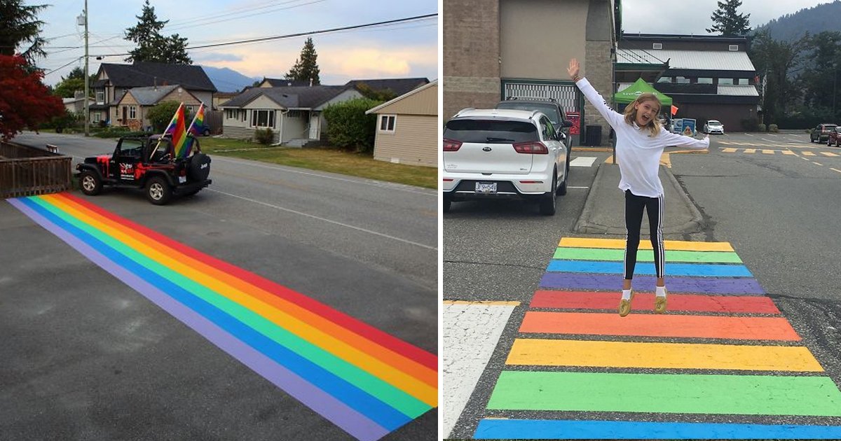 hahadf.jpg?resize=412,232 - Citizens In Canada Painted 16 Crosswalks After The City Council Refused To Endorse A Rainbow Crosswalk