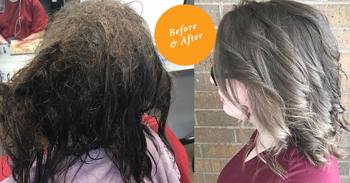 hairdresser spent 13 hours giving makeover to depressed teen who came for a haircut.jpg?resize=1200,630 - Hairdresser Spent 13 Hours Giving A Makeover To A Teen With Extremely Tangled Hair