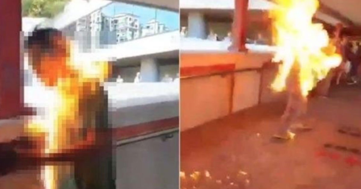hk.jpg?resize=1200,630 - (충격 주의) "홍콩 시위대, 친중 성향의 '남성의 몸'에 '불'을 붙이는 영상 확산중"(영상)