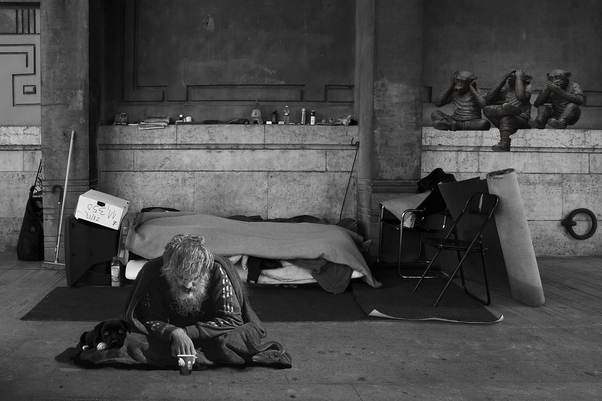 homeless man 2653445 1920.jpg?resize=1200,630 - À Paris, la population de sans-abri du métro se compose de plus en plus de travailleurs pauvres