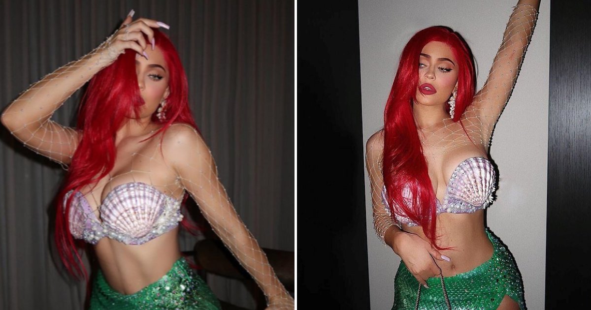 kylie7.png?resize=1200,630 - Kylie Jenner Showcased Her Assets As She Transformed Into Ariel From Disney’s The Little Mermaid
