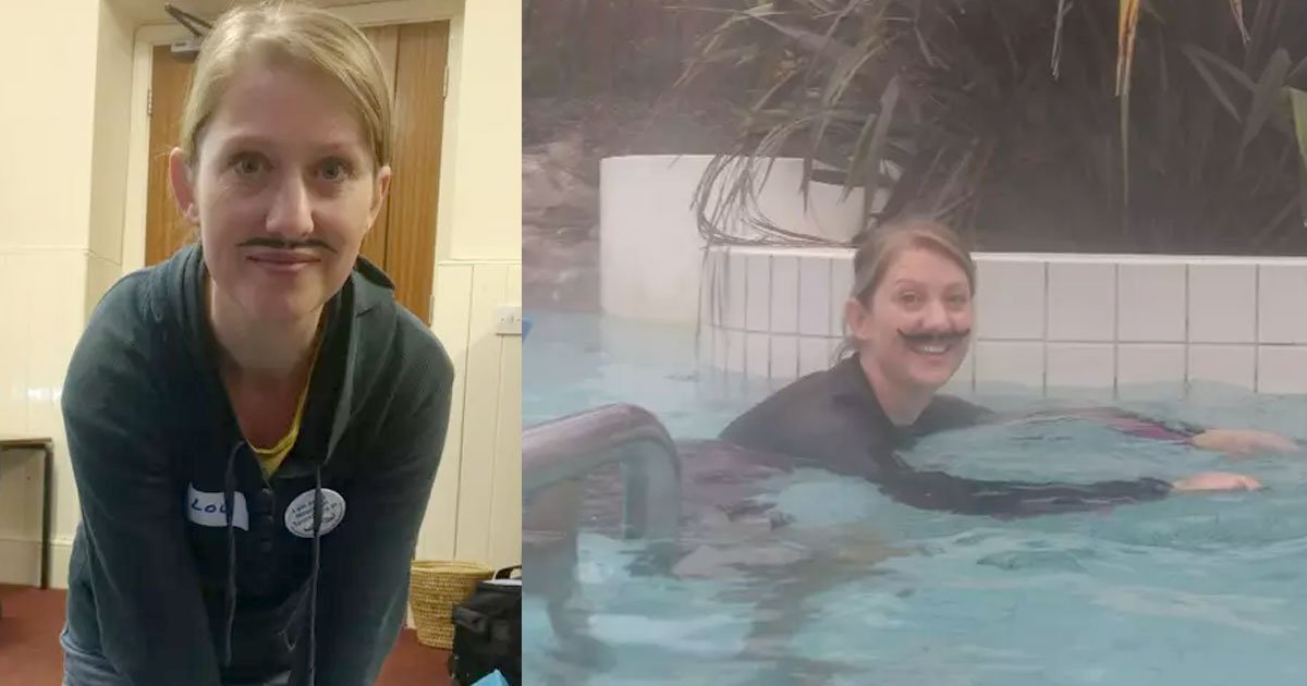 this woman will sport fake moustache for 30 days to raise money for testicular and prostate cancer.jpg?resize=412,275 - This Woman Took On Movember Challenge By Wearing Fake Mustache For 30 Days