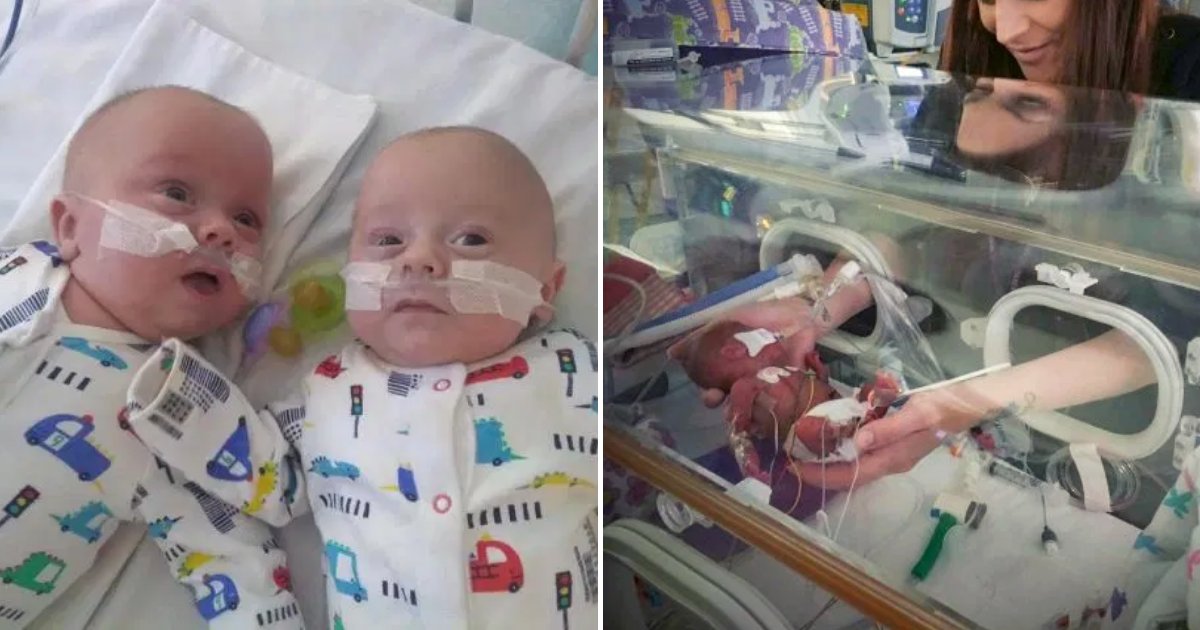 twins6.png?resize=412,275 - World's Smallest Twin Boys Defied The Odds After Being Born Weighing Less Than 1Lb Each