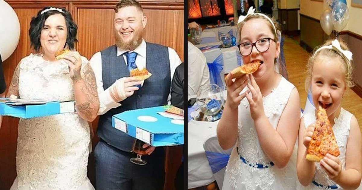 untitled 1 2.jpg?resize=412,232 - Newlyweds Celebrated With A $450 Domino’s Pizza Buffet At Their Wedding