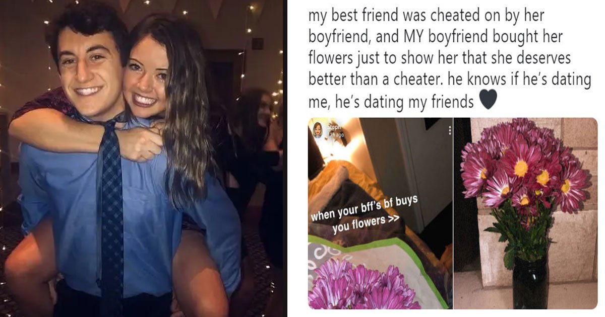 untitled 3 2.jpg?resize=412,232 - Boyfriend Received Backlash After His Girlfriend Shared Happily That He Bought Flowers For Her Friend