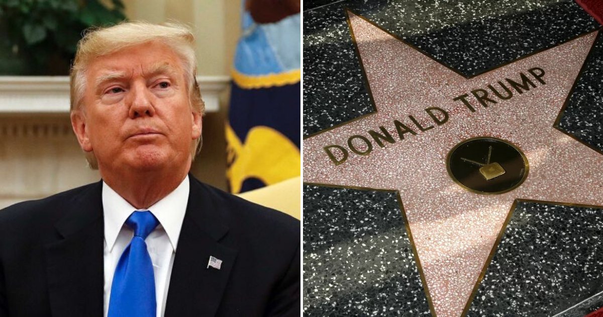 untitled design 10.png?resize=1200,630 - A Hollywood,l'étoile du président Trump a de nouveau été vandalisée