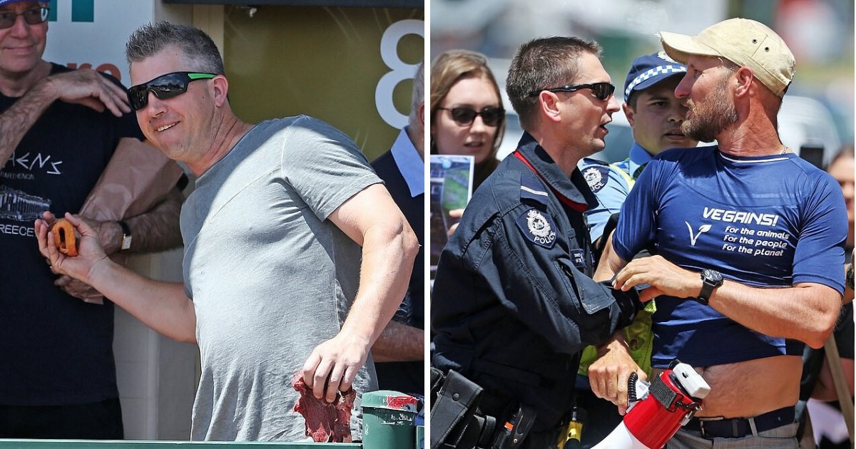 untitled design 2019 11 10t142918 856.png?resize=412,275 - Militant Vegan Activists Confronted By Angry Meat Supporters During Protest