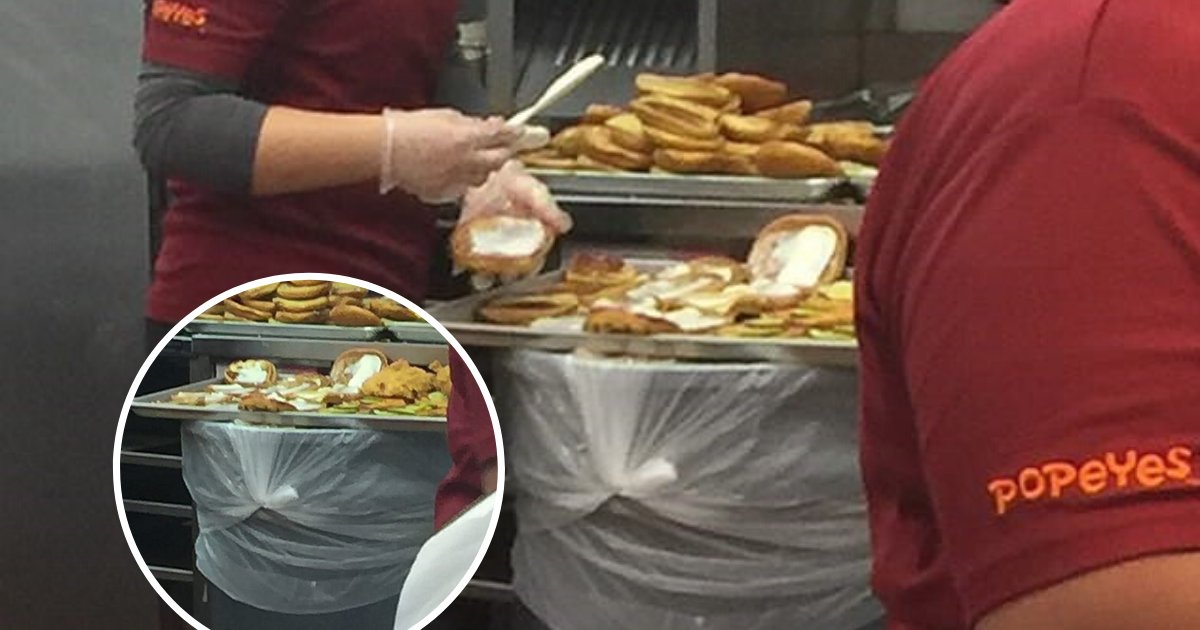 untitled design 2019 11 12t143245 575.png?resize=412,232 - Restaurant Workers Pictured Preparing Sandwiches On Top Of A Trash Can
