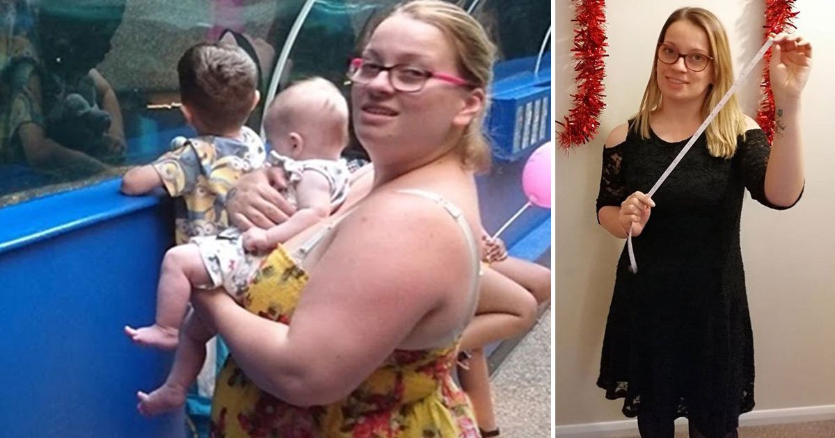 womal lost weight.jpg?resize=1200,630 - Size 18 Mother Started Her Weight Loss Journey After A Heartbreaking Incident
