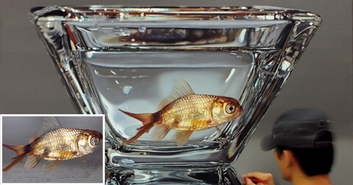 y4.png?resize=412,275 - Hyper Realistic Goldfish Painting Captured in Epic Time Lapse