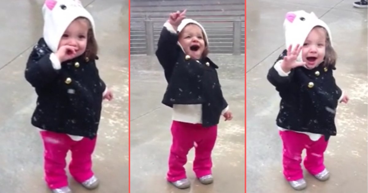1 41.png?resize=412,232 - Toddler Saw The Snow For The First Time And She Couldn't Have Been Happier