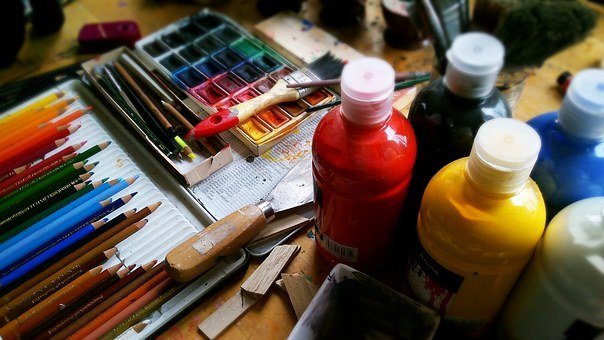 Painting, Pencils, Pens, Watercolour